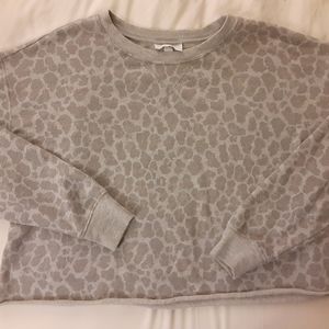 Colsie* Animal Print Cropped Sweater